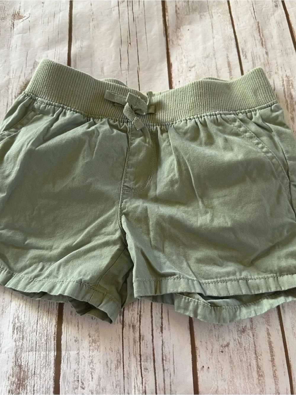 The Children's Place Light Sage Green Girls' Pull-On Shorts